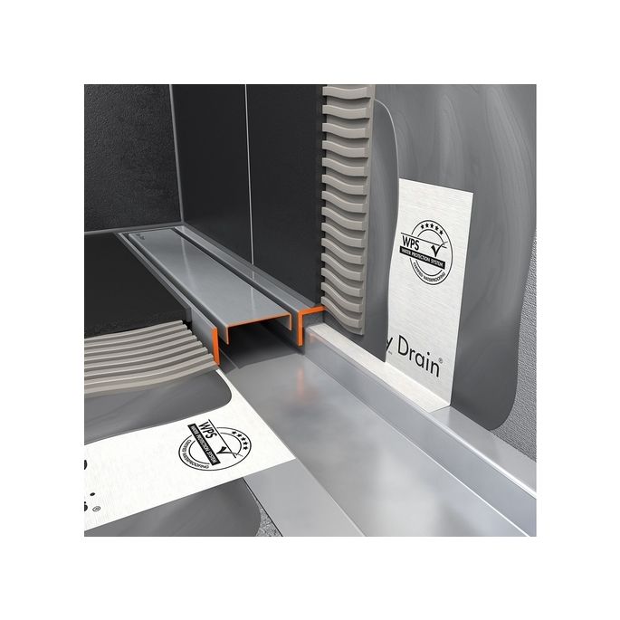 Easy Drain Compact 50 TAF Wall EDCOMTAFW200050 douchegoot 200cm zijuitloop