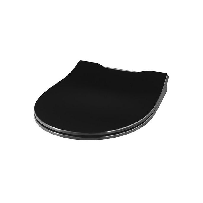Pressalit Projecta Solid Pro 1004111-DG4925 toiletzitting met deksel zwart polygiene