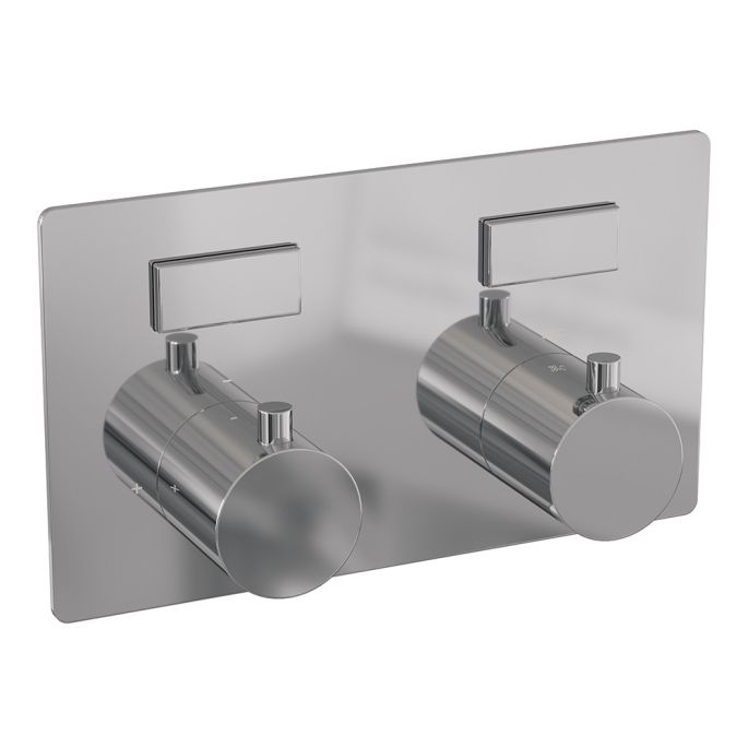 Brauer Edition 5-CE-210 thermostatische inbouw badkraan met drukknoppen SET 03 chroom