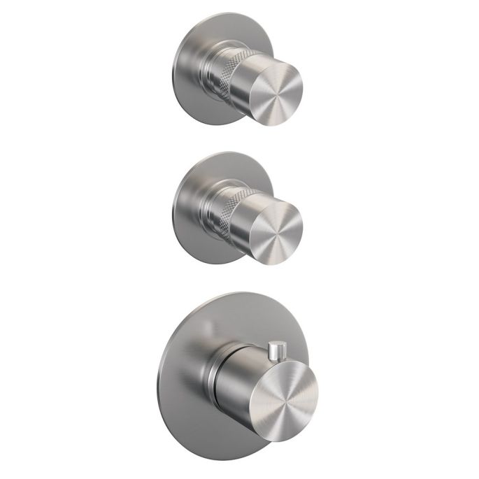 Brauer Edition 5-NG-030 thermostatische inbouw regendouche SET 08 RVS geborsteld PVD