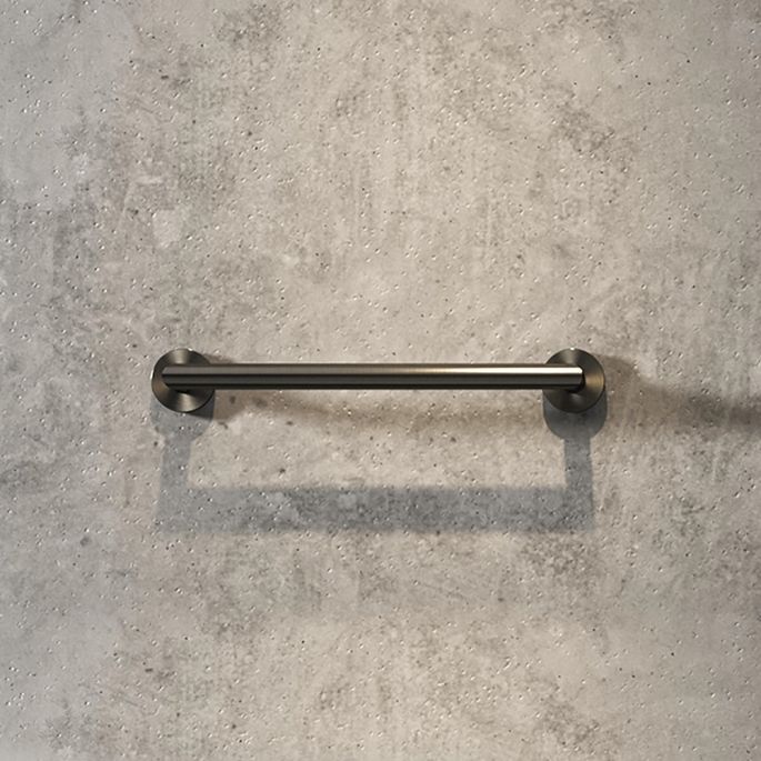 Geesa Nemox Brushed Metal Black 916506-09 badgreep 30cm zwart metaal geborsteld