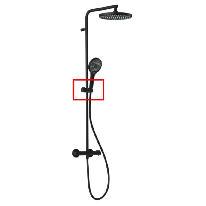 HSK Shower & Co! E98508-14-68 glijstuk t.b.v. RS Slim shower-set mat zwart