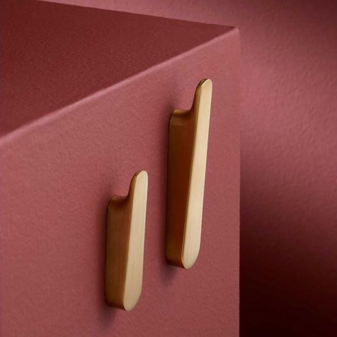 Pressalit Style PR70100 handdoekhaak geborsteld messing (2 stuks)