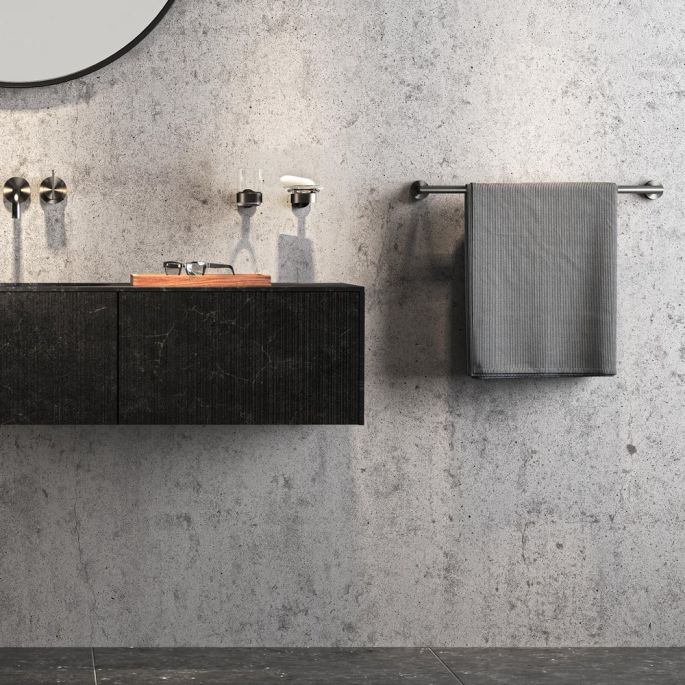 Geesa Nemox Brushed Metal Black 916503-09 zeephouder zwart metaal geborsteld