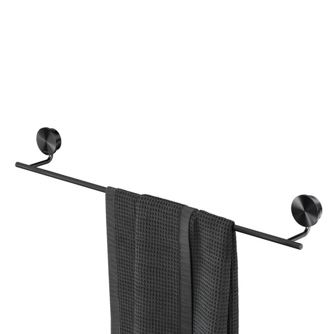 Geesa Opal Brushed Metal Black 917207-09-60 handdoekrek 60 cm zwart metaal geborsteld