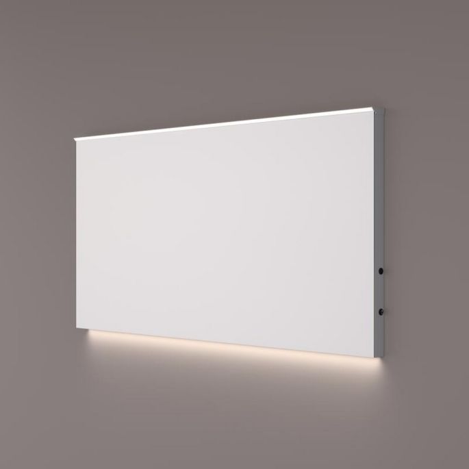 Hipp Design SPV 11025 spiegel 90x70cm met LED strip boven, indirecte verlichting onder en spiegelverwarming