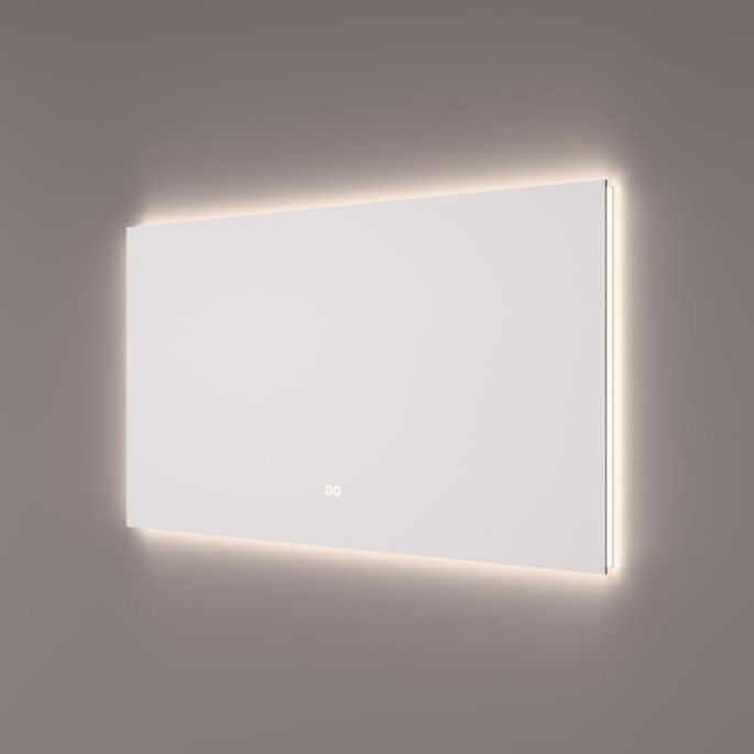 Hipp Design SPV 12530 KW spiegel 120x70cm met indirecte LED verlichting rondom en spiegelverwarming