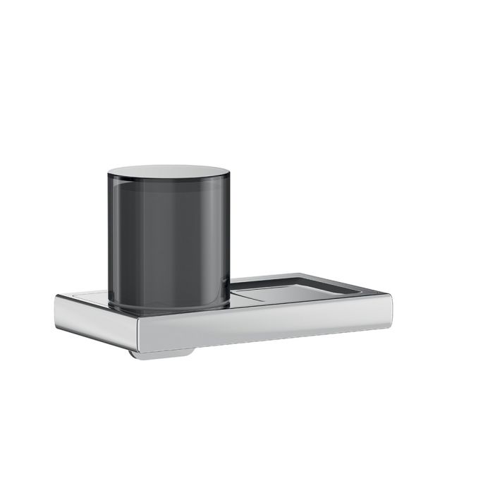 Inda Claire A7178DCR04 zeepdispenser met hendel chroom/ fumé glas
