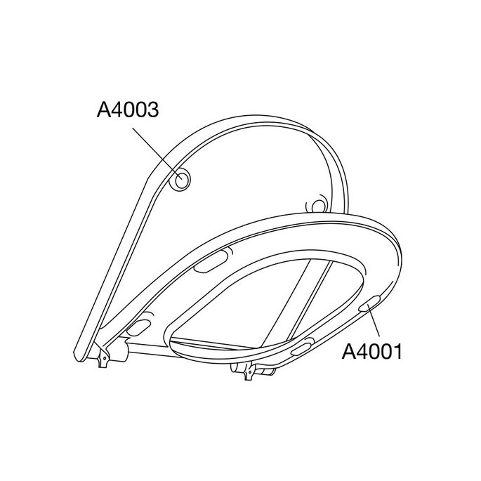 Pressalit 3 684000-D38999 toiletzitting met deksel wit