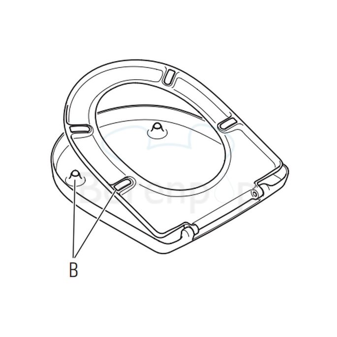 Villeroy en Boch O.Novo 9M396101 toiletzitting met deksel wit