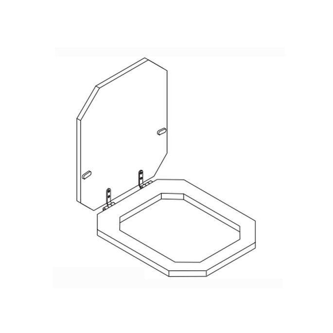 Duravit Serie 1930 0062210000 toiletzitting met deksel walnoot *niet meer leverbaar*