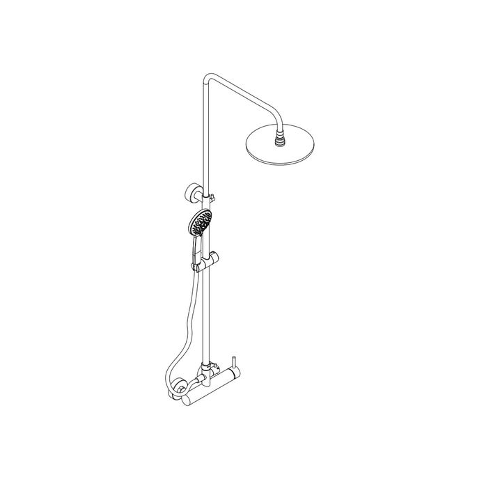 HSK RS 200 Mix rond 1006500 showerset met mengkraan chroom