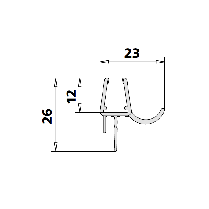 Kermi 2534052 set gebogen spatwaterdichtingen 6mm