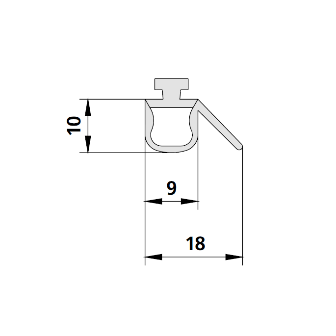 Kermi 2534095 set van 3 spatwaterdichtingen