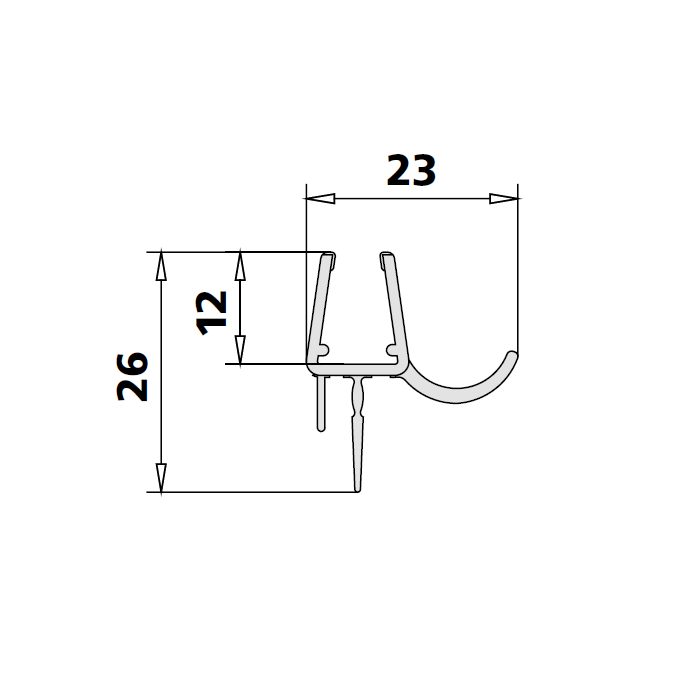 Kermi 2534107 set gebogen spatwaterdichtingen 8mm