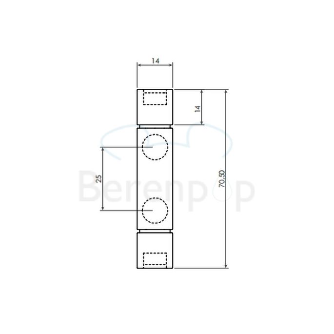 Clou Quadria CL090111429 2-lids handdoekrek chroom