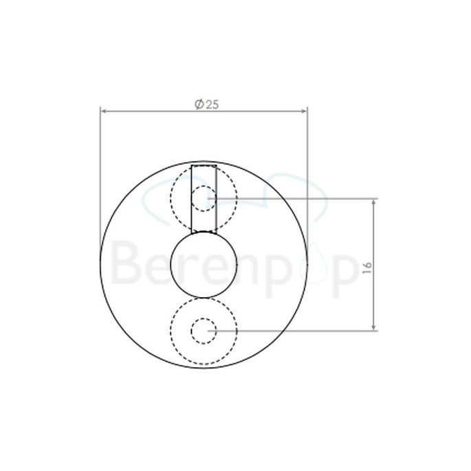 Clou Slim CL090306541 badjashaken (2 stuks) RVS geborsteld