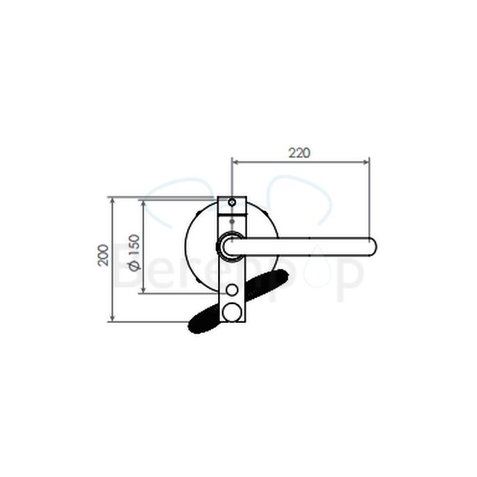 Clou Xo CL060400729 type 7 vrijstaande badkraan met handdouche chroom