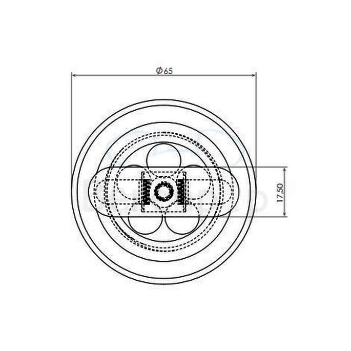 Clou CL1060300040 afvoerplug en sifonaansluiting t.b.v. Flush en First fonteinen RVS gepolijst