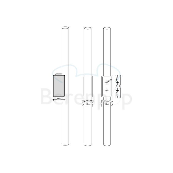 Decor Walther 0402200 OMEGA 1 spiegellamp 30/50x5cm chroom