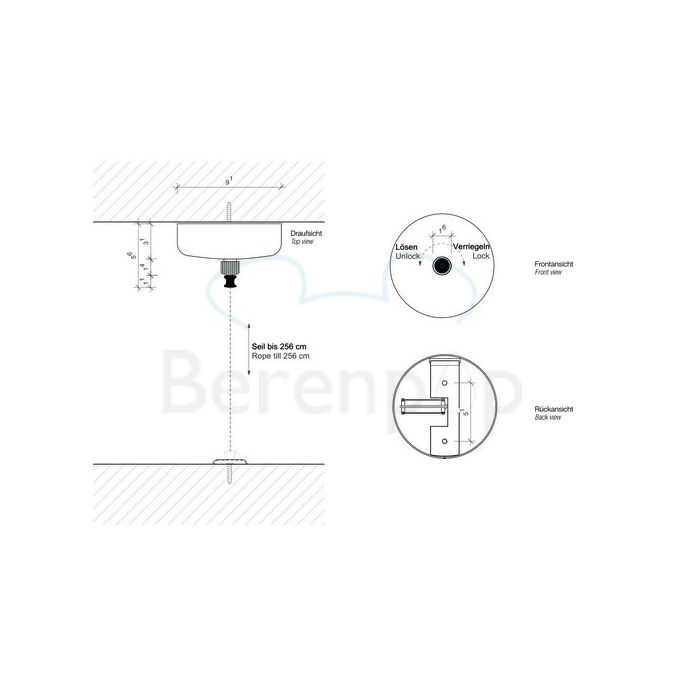 Decor Walther Basic 0532160 BA WL waslijn uittrekbaar 230cm mat zwart