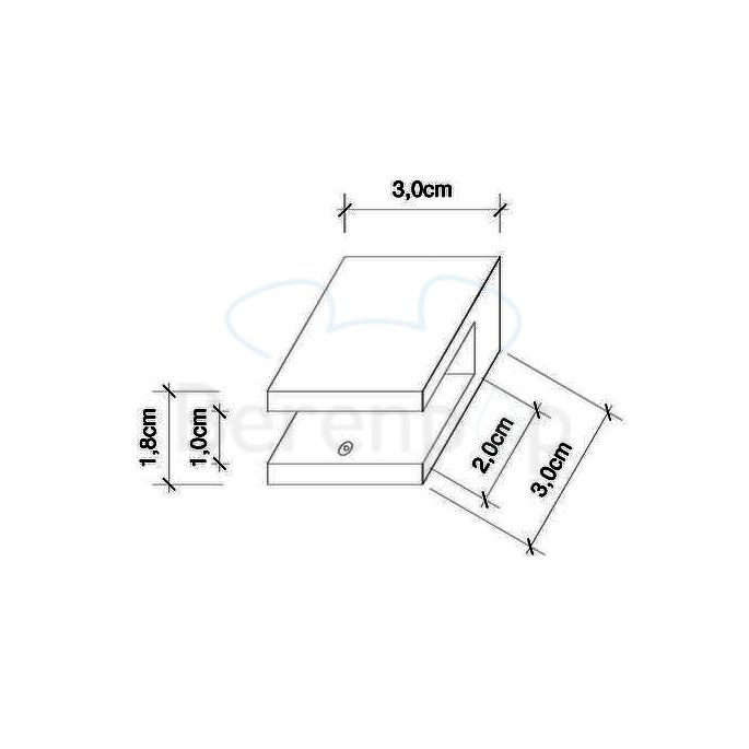 Decor Walther Bloque/ Corner 0561234 CO GKH planchetdragers (2 stuks) geborsteld nikkel