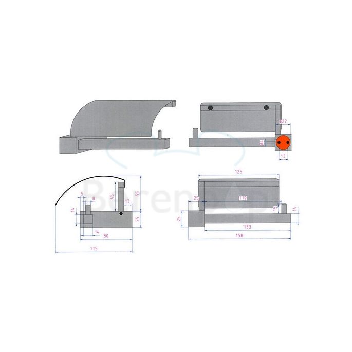 Decor Walther Corner 0561600 CO TPH4 toiletrolhouder chroom