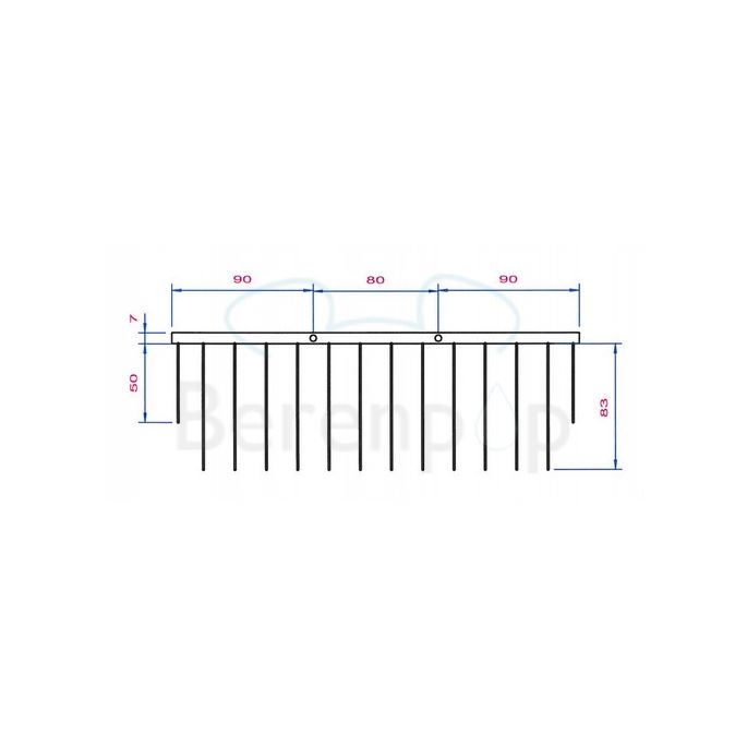 Decor Walther Bloque/ Corner 0703220 WA WND1 draadkorf 260mm goud