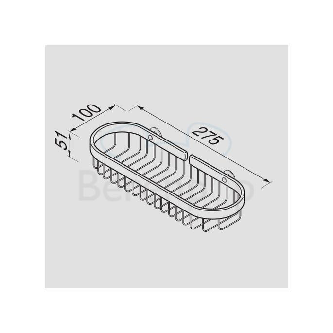 Geesa Basket E1502 fles- en sponshouder 275mm chroom