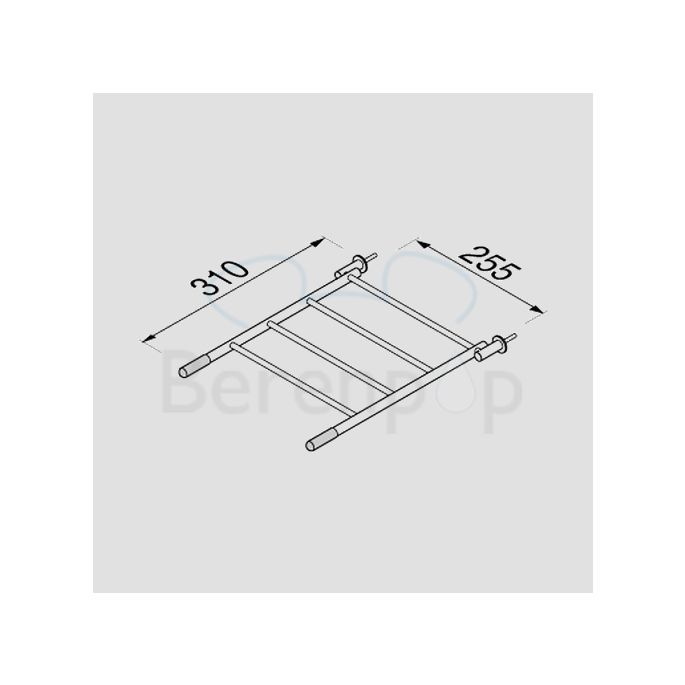 Geesa Hotel 1100 emmerrooster 46cm chroom