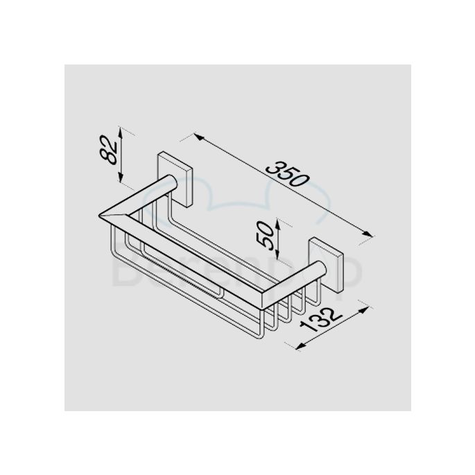 Geesa Nelio 681402 fles- en sponshouder 350mm chroom