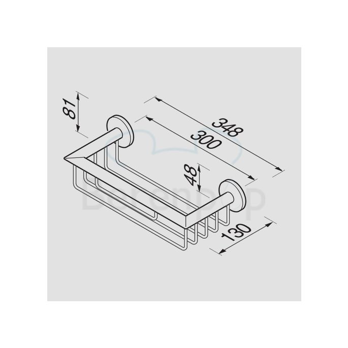 Geesa Nemox 65140230 fles- en sponshouder 300mm chroom