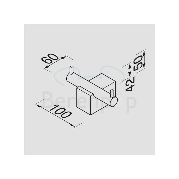 Geesa Nexx 751502 dubbele haak chroom