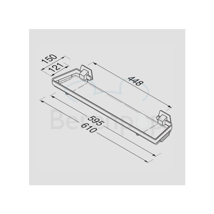 Geesa Standard 91719160 planchet 60cm chroom