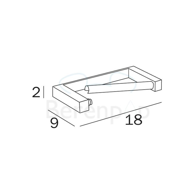 Inda Divo A1525BCR toiletrolhouder chroom