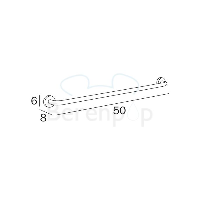 Inda Forum A3690BCR handdoekhouder 50cm chroom