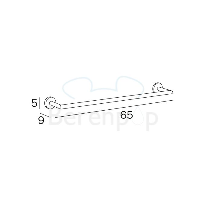 Inda Gealuna A1018CCR handdoekhouder 65cm chroom