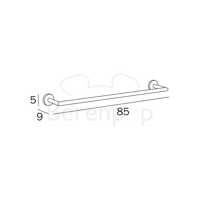 Inda Gealuna A1018DCR handdoekhouder 85cm chroom