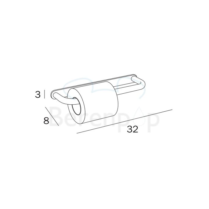 Inda Hotellerie - Ego AV426DCR dubbele toiletrolhouder chroom