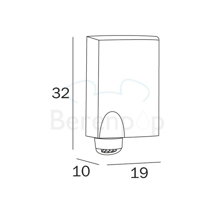 Inda Hotellerie AV474ASL handendroger zilver