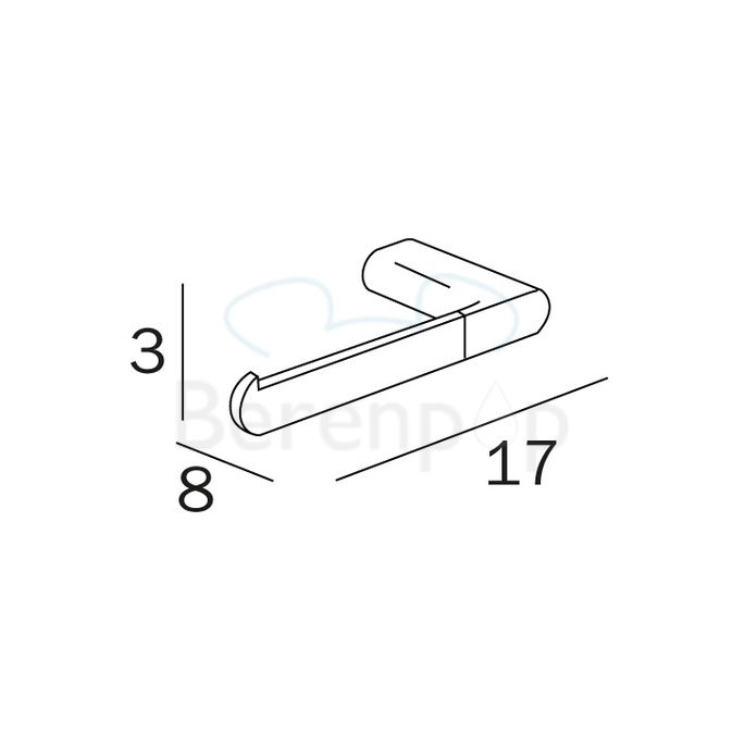 Inda Mito A2025ACR toiletrolhouder chroom