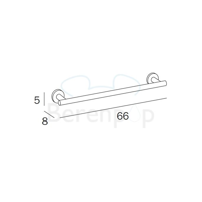 Inda Touch A4618GCR handdoekhouder 66cm chroom