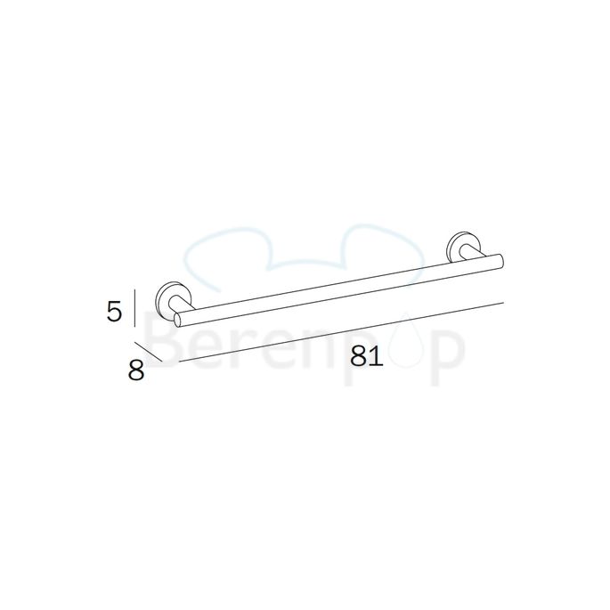 Inda Touch A4618LCR handdoekhouder 81cm chroom