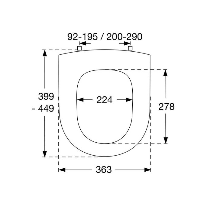 Pressalit Objecta D 172011-BQ6999 toiletzitting met deksel wit polygiene