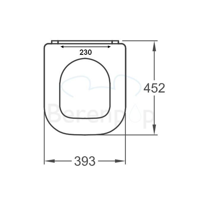 Sphinx 300 Comfort S8H51104000 toiletzitting zonder deksel wit *niet meer leverbaar*