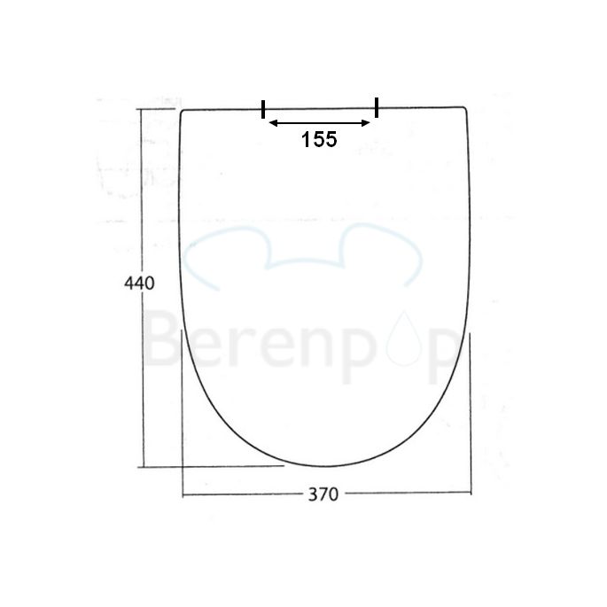 Sphinx 345 S8H51205000 toiletzitting met deksel wit *niet meer leverbaar*