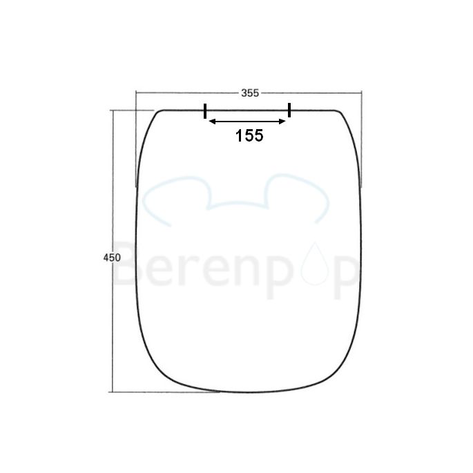 Sphinx 380 S8H50508000 toiletzitting met deksel wit *niet meer leverbaar*