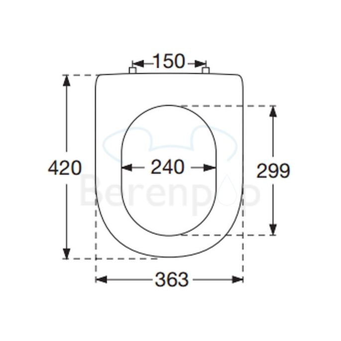 Villeroy en Boch Omnia Architectura 98M96109 toiletzitting met deksel pergamon *niet meer leverbaar*