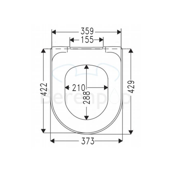 Villeroy en Boch (Omnia) Architectura 98M9C109 toiletzitting met deksel pergamon *niet meer leverbaar*