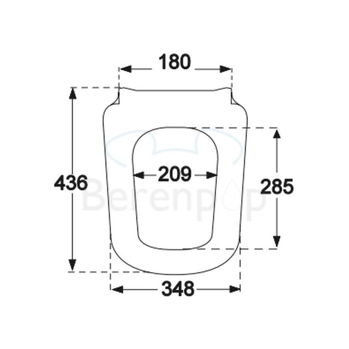 Villeroy en Boch Joyce 9M52S101 toiletzitting met deksel wit